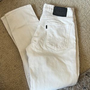 Levi’s white jeans